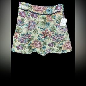 NWT FREE PEOPLE  size 10 tapestry skirt Floral Patterned lined F665R541